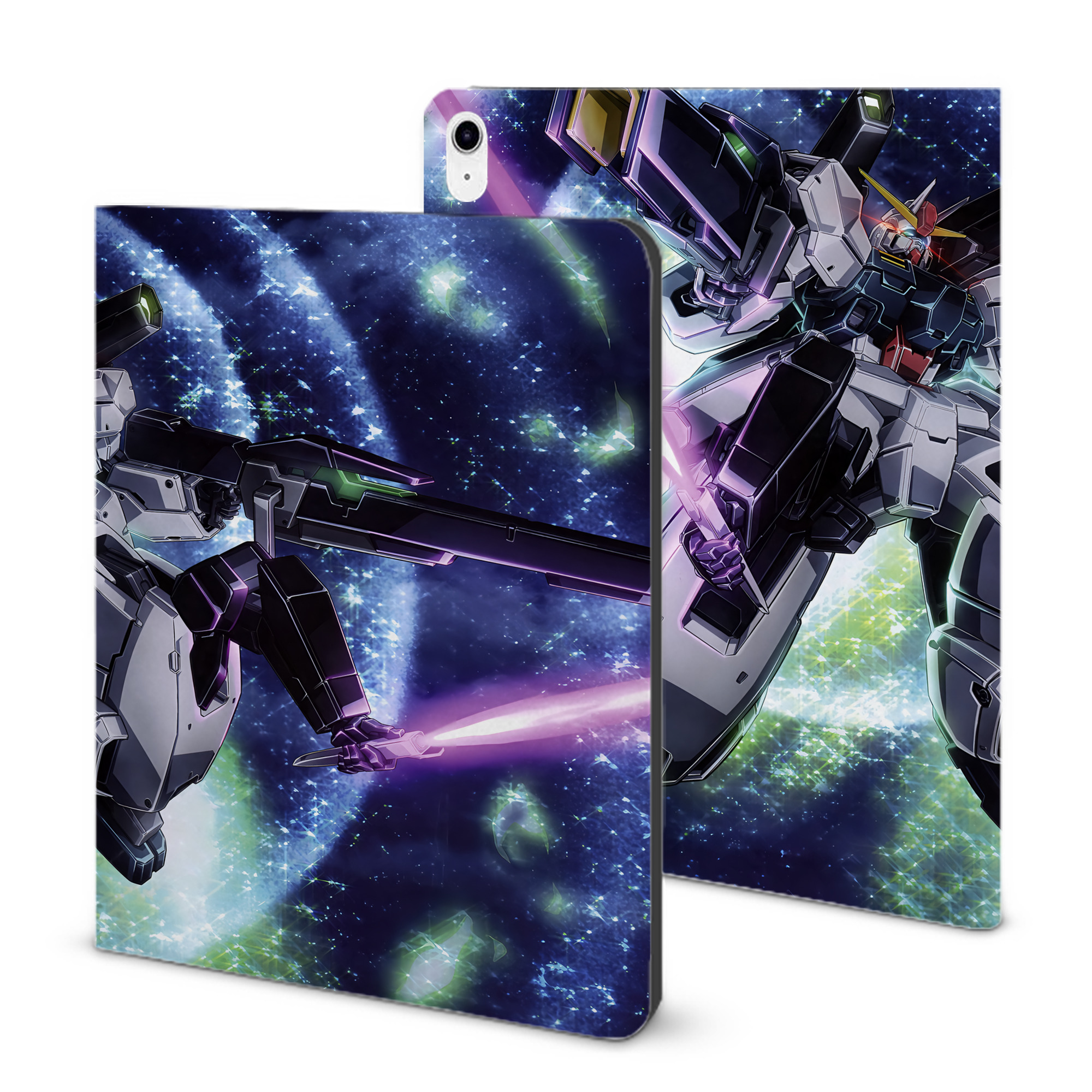 （画像用） 機動戦士ガンダム Mobile Suit Gundam IPad ケース ブック型 PUレザー TPU 耐衝撃 軽量 薄型 ペン収納なし 全面保護 IPad 各モデル対応